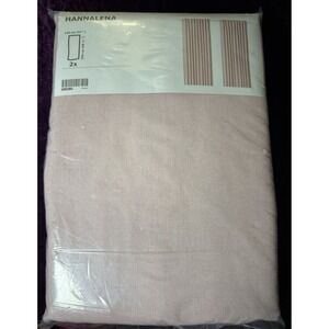Ikea HANNALENA Curtains PINK Room Darkening  57x98 ½ " 1 pair 104.095.45 - NEW‎